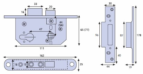 Era mortice lock diagram era22631