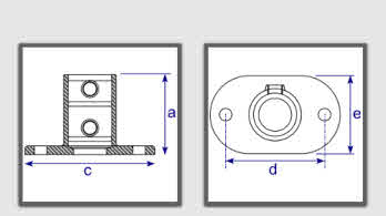 Interclamp 132 Railing Base Plate