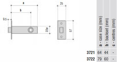 Legge 3721 tubular mortice latch diagram legge3721